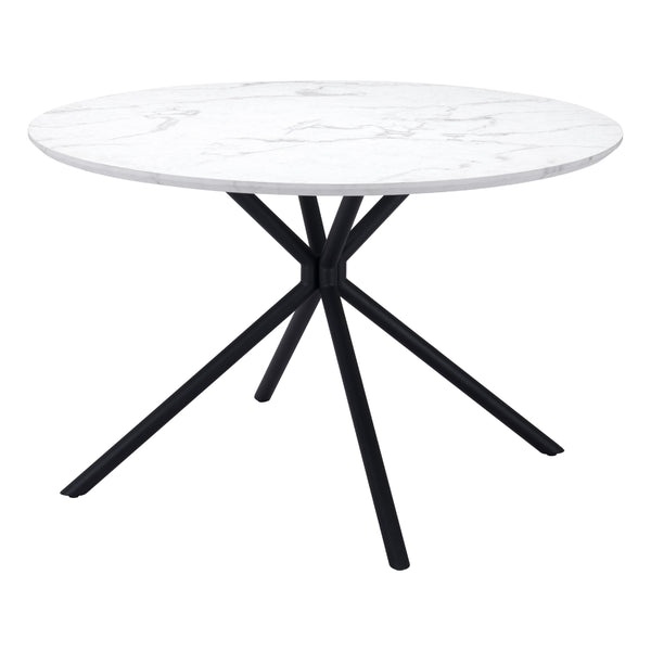 Zuo Round Amiens Dining Table with Pedestal Base 101879 IMAGE 1