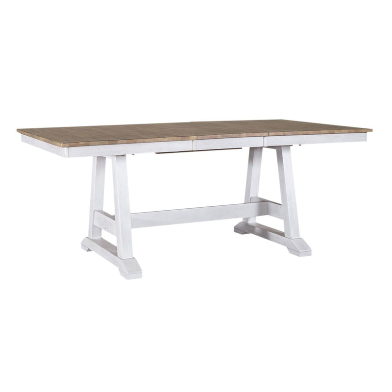 Liberty Furniture Industries Inc. Lindsey Farm Dining Table with Trestle Base 62WH-CD-TRS IMAGE 2