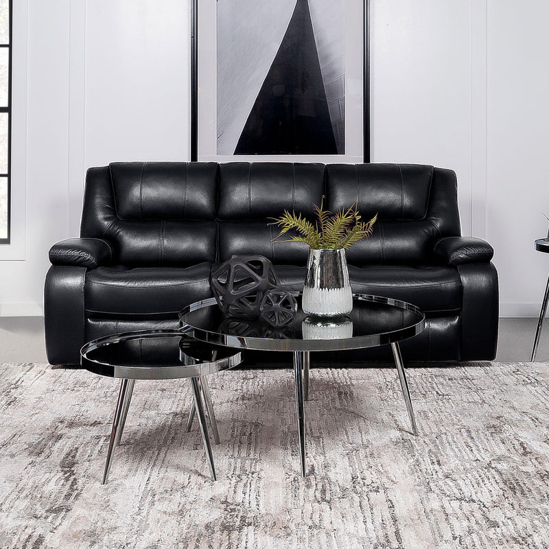 Coaster Furniture Camila Reclining Leatherette Sofa 610244 IMAGE 2